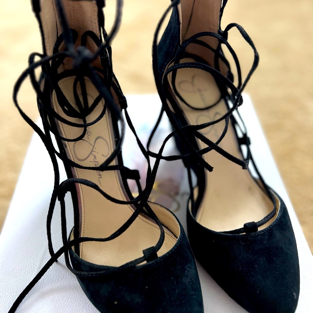 Jessica Simpson Suede Lace up wedge